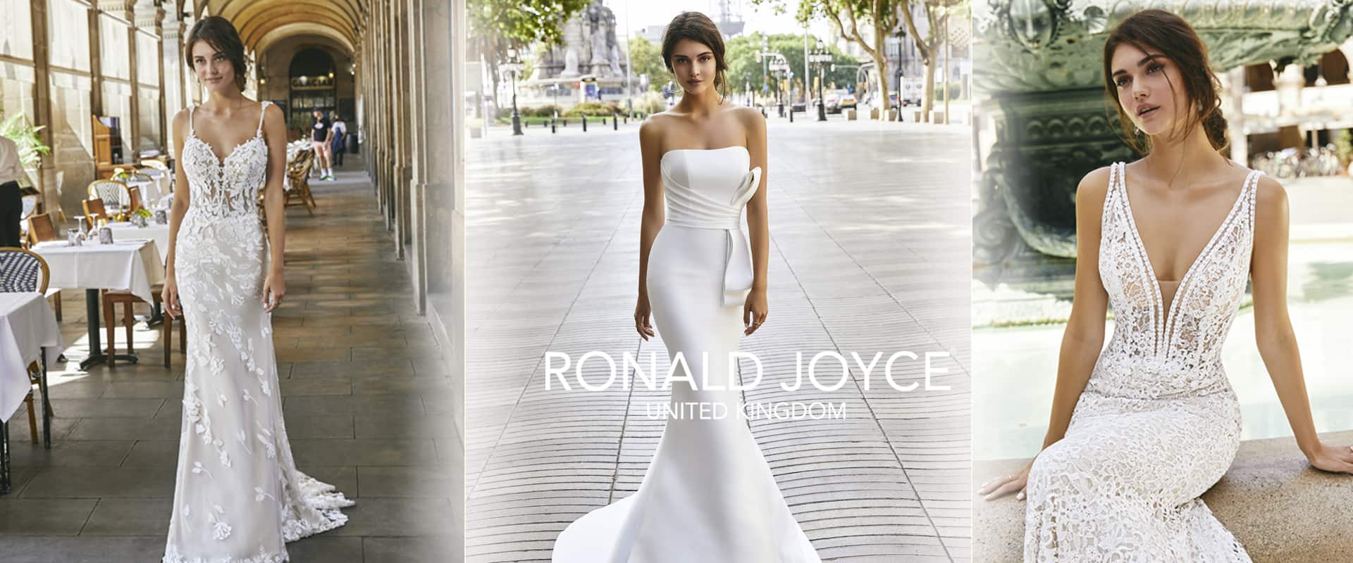 Eklektika esküvői ruhaszalon 2022 évi Ronald Joyce kollekciójanak kezdőoldali bannere2
