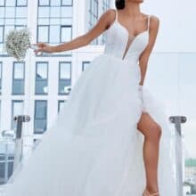 spagettipántos szalagavató ruha