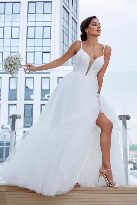 spagettipántos szalagavató ruha