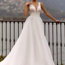 1028-1 Lady Di Bride wedding dress övvel készült szalagavató ruha