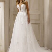 1202-1 Lady Di Bride wedding dress romantikus szalagavató ruha