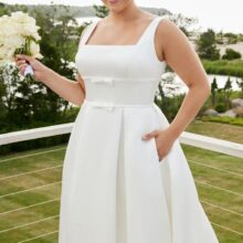 Szatén plus size menyasszonyi ruha - Morilee - Swan