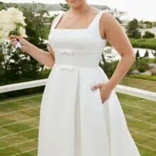Szatén plus size menyasszonyi ruha - Morilee - Swan