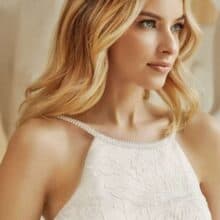 ivory csipke a champagne alaprétegen