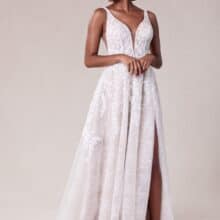 3D virágos menyasszonyi ruha