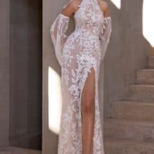 Buggyos ujjú esküvői ruha