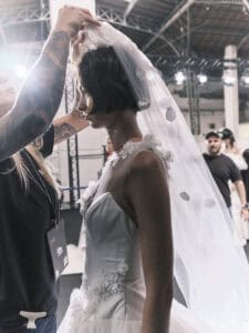 Barcelona Bridal Week - Morilee fashion show backstage photo