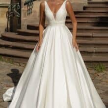 903-1 Wedding dress Lady Di Bride gyöngyös hercegnős szalagavató ruha