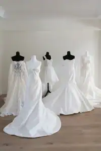 A few of my looks from left to right Natali Meital Morilee New York Veni Infantino Morilee New York and Eve of Milady