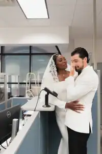 For me the courthouse ceremony was very unique emotional and deep. It was the second best day of my life—Andrea