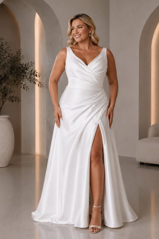 elegáns plus size menyasszonyi ruha