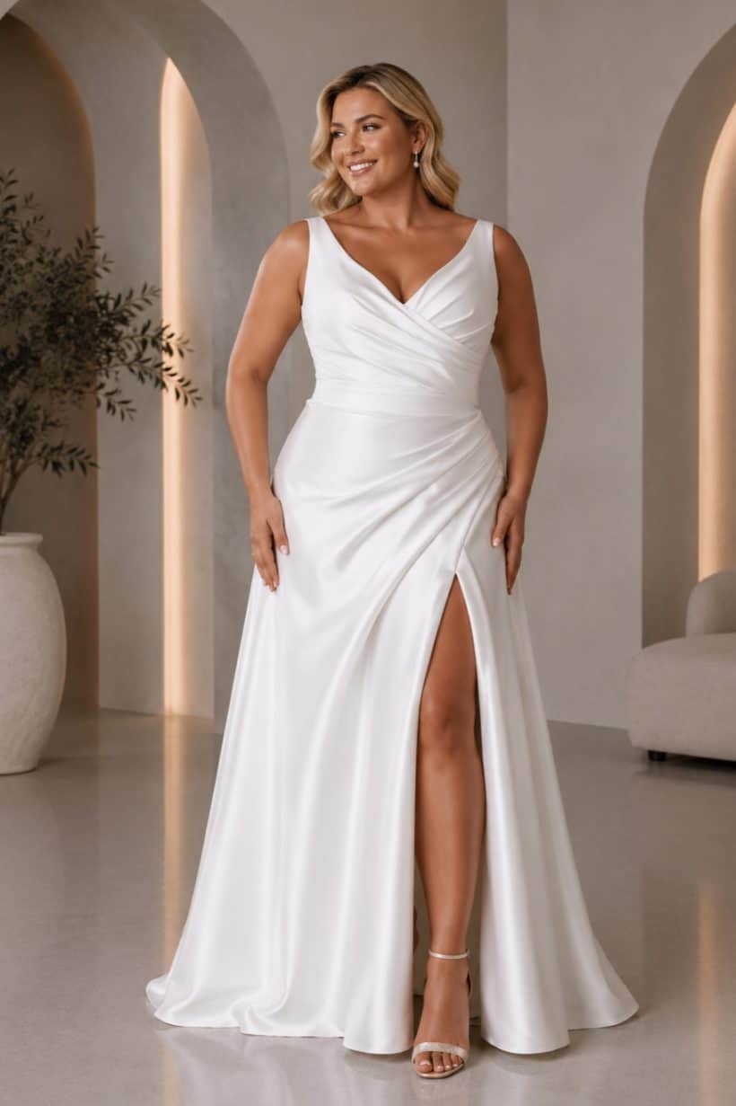elegáns plus size menyasszonyi ruha