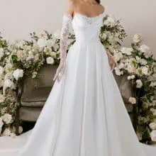 letisztult menyasszonyi ruha