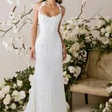 csillogó gyöngyös menyasszonyi ruha