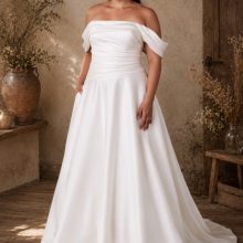 3456-1 elegáns nagyméretű menyasszonyi ruha