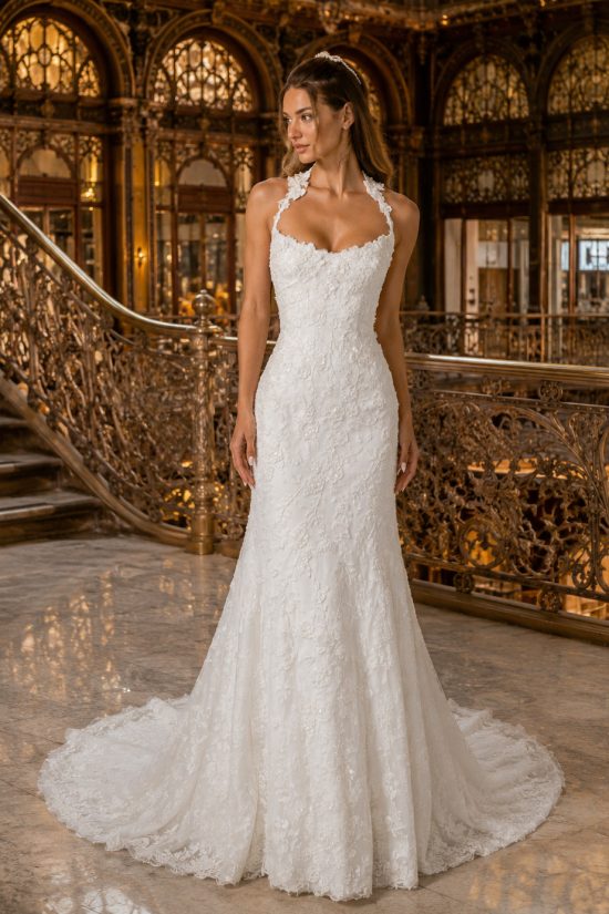 elegáns sellő menyasszonyi ruha
